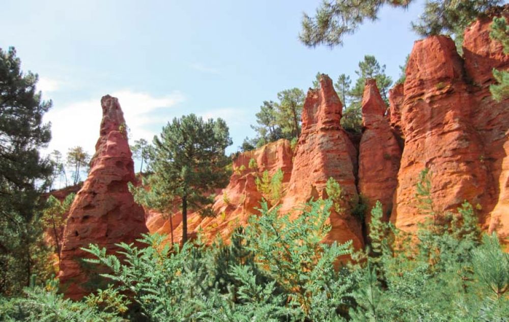 vacances famille ocre luberon